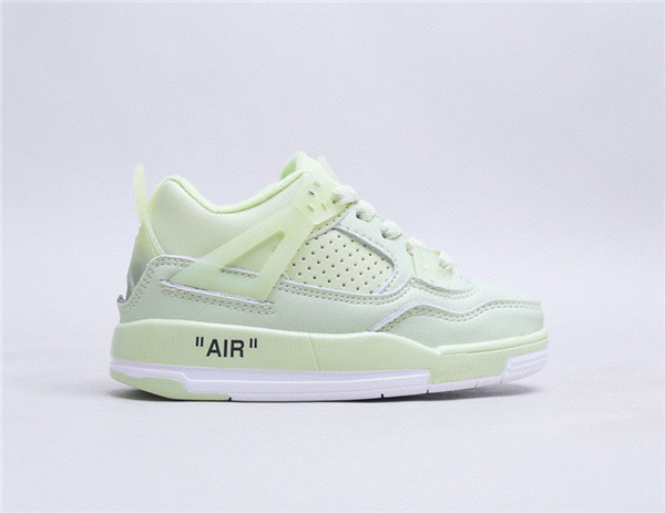 Youth Running weapon Super Quality Air Jordan 4 Green Shoes 026